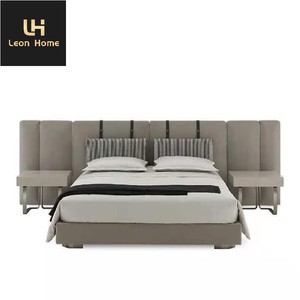 Set di camere <span class=keywords><strong>da</strong></span> <span class=keywords><strong>letto</strong></span> in tessuto di velluto di lusso Queen Size mobili moderni <span class=keywords><strong>letto</strong></span> king Size - Product Image 1