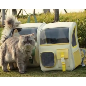 Muestra gratuita: Bolsa transparente portátil para gatos, ideal para viajes y paseos. - Product Image 1