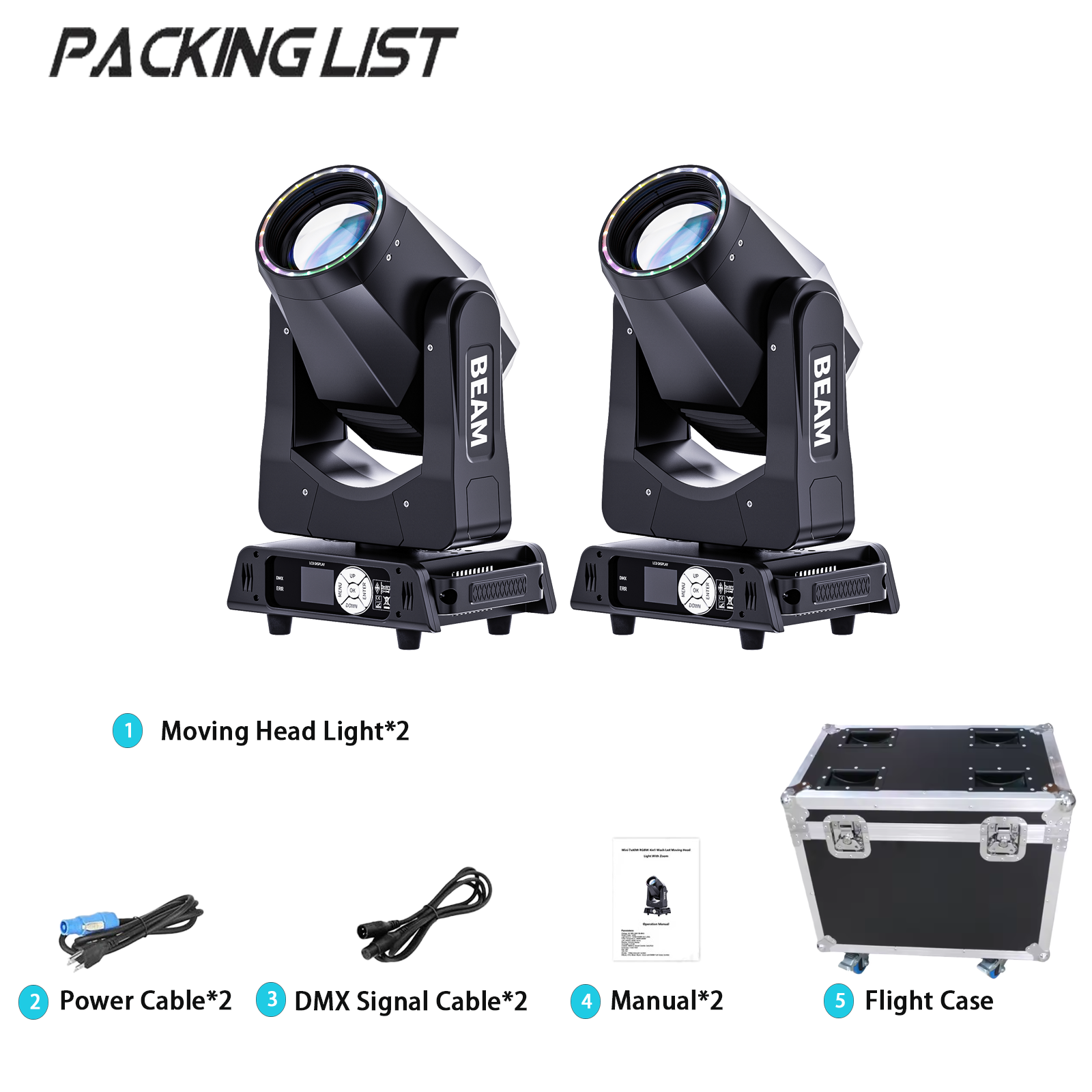 2 pièces avec flight case