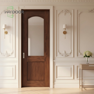 <span class=keywords><strong>ประตู</strong></span>บานเลื่อนไม้โอ๊คขาวและมะฮอกกานีแบบมีใบรับรอง พร้อมกระจก<span class=keywords><strong>โค้ง</strong></span>สำหรับตกแต่งภายในบ้าน <span class=keywords><strong>ประตู</strong></span>ไม้เนื้อแข็ง - Product Image 2