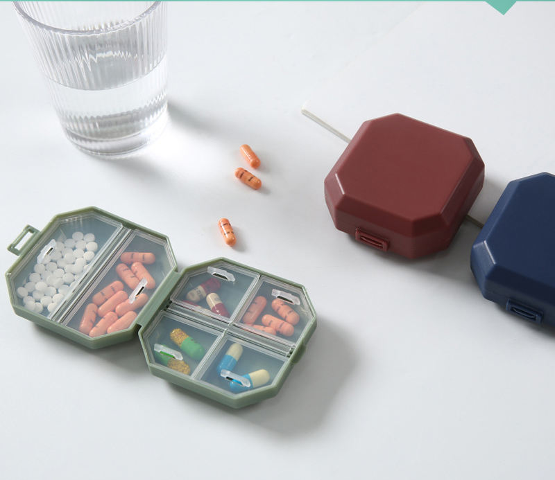 Portable Medicine Storage Box Customizable Logo Pill Box High Quality High Appearance Wholesale Storage Box For Outdoor Travel