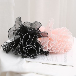 Bán buôn Hàn Quốc hoa xù bọc Ngọc trai sóng lưới sợi hoa gói bột giấy chất liệu nhăn lượn sóng cuộn bó hoa đóng gói - Product Image 4