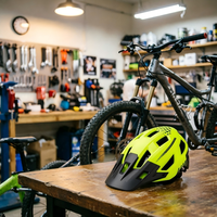 Casque de vélo de montagne Worldcycle ZL-B025, coque en PC, mousse EPS, visière souple, léger, réglable, lavable, portable, intérieur