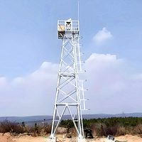 Tour Galvanisée Autoportante pour Antenne de Communication Réseau Mesh Internet Sans Fil