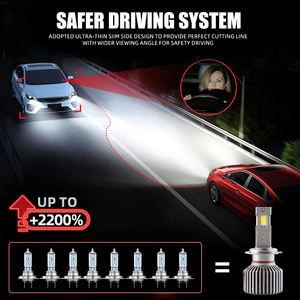 Nueva Llegada, Luces LED Canbus de Alta Potencia de 120W y 3 Colores, 9005 9006 H7 H4 H11, Faros Delanteros LED para Automóvil de Tres Colores - Product Image 6