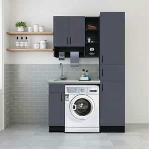Mueble <span class=keywords><strong>de</strong></span> Baño y Lavandería Moderno <span class=keywords><strong>de</strong></span> Acero Inoxidable, Ecológico, Montado en la Pared, con Dimensiones Personalizables - Product Image 3