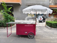 Chariot à café mobile commercial Etodevice, chariot de vente de café en plein air à vendre