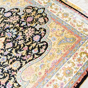 91 cm x 152 elegante alfombra anudada antiguo efecto Toronto <span class=keywords><strong>comprar</strong></span> en línea India hecho a mano de Turquía alfombra de seda - Product Image 5