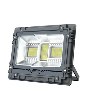 ไฟสปอร์ตไลท์ LED พลังงานแสงอาทิตย์ 300W IP67 สำหรับสวนและถนน พร้อมแบตเตอรี่ 30Ah 6000K สว่างพิเศษ กำลังสูง MJ-AW300 สว่างมาก - Product Image 4