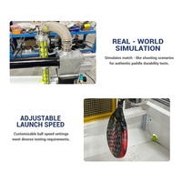 Máquina de Prueba de Impacto para Raquetas con Velocidad de Lanzamiento Variable para Pruebas de Alto Rendimiento a Alta Velocidad