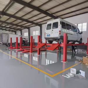 Kaji Four Post <strong>Car</strong> <strong>Lift</strong> 5000kg Lifting Capacity Four Cylinder <strong>Hydraulic</strong> Electric Rolling <strong>Jack</strong> Model 4YQJ-5000F for Vehicle - Product Image 2