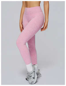 Leggings da Yoga a Vita Alta da Donna con Effetto Scrunch, Sensazione di Seconda Pelle, Colori a Contrasto, Modellanti, con Caviglia Elasticizzata, Pantaloni Fitness - Product Image 4