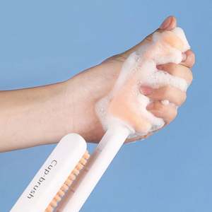 Botella de Plástico Ecológica Hyri y Cepillo para Limpiar Platos con Cabezal de Esponja y Cerdas de Nailon - Product Image 6