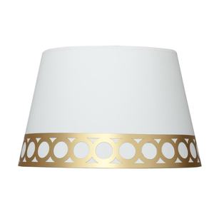 Lampada a Sospensione E27 Bianca e Dorata, Dimensioni 40x30x25 cm, Ideale per Decorazione d'Interni e Creazione di Atmosfere - Product Image 1