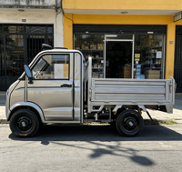 Camionnette électrique chinoise 1,6*1,1m avec cabine fermée, 4 roues, pour le transport de marchandises, mini-camion électrique efficace