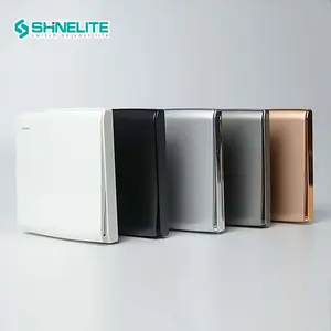 SHINELITE CE CB GCC SQM approved factory price new elegance design electrical wall switch and socket light 10A 16A wall switch