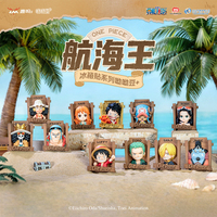 Authentique Luming World One Pieces Fridge Magnet Blind Box Ensemble Complet 10 Pièces Figurines Anime Décor Cadeau de Collection