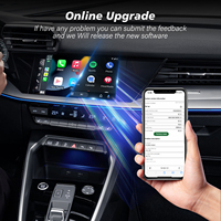 Adaptateur de Liaison Voiture Sans Fil Professionnel 3-en-1 à Faible Latence, Module de Streaming Multimédia Intelligent WiFi, Mini Boîtier Universel