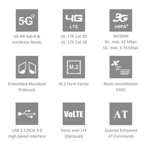 Muz Tech 5 г Sub-6GHz MmWave M.2 модуль RM510Q RM510Q-GL для приложений <span class=keywords><strong>IoT</strong></span>/eMBB RM510 RM510Q RM510QGLAA-M20-SGASA - Product Image 2