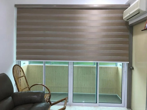 EX09‑SUPER SYSTEM Zebra Exclusive Blind, Stores occultants jour-nuit haut de gamme pour la décoration de luxe des villas et salons - Product Image 6