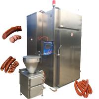 Nouvelle machine industrielle de fabrication de saucisses fumées, chambre de fumage, four à fumage en acier inoxydable 304 pour la transformation de la viande