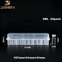 Boîte de rangement personnalisée pour flacons de sérum en plastique 3ml24, boîte d'emballage pour flacons de taille personnalisée pour flacons de laboratoire et cosmétiques