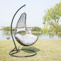 Meuble d'extérieur suspendu en rotin, nouveau modèle, chaise de Patio, en forme d'œuf