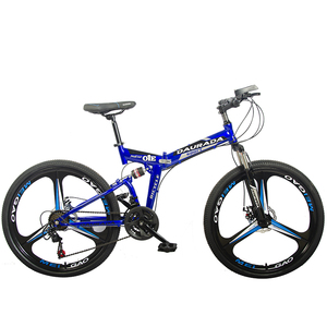 Bicicleta de montaña DAURADA <span class=keywords><strong>King</strong></span> Kon, bicicletas de ejercicio de carreras plegables de <span class=keywords><strong>26</strong></span> pulgadas, marco completo a prueba de golpes de acero al carbono, bicicleta de ciclo - Product Image 1