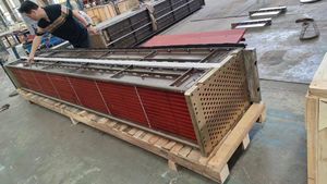 Échangeur de chaleur à ailettes en cuivre à haut rendement et refroidisseur d'<span class=keywords><strong>air</strong></span> pour les applications de compresseur d'<span class=keywords><strong>air</strong></span> industriel et de refroidisseur intermédiaire <span class=keywords><strong>turbo</strong></span> - Product Image 5