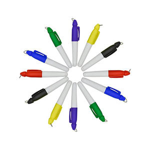 Fine Point Custom Logo Plastic Pocket Mini Permanent Marker Pen for Teachers Students <b>Writing</b> Doodling Marking Coloring - Product Image 2