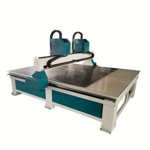Routeur à bois double tête 220V avec 2 broches, machine à mortaiser automatique pour la découpe et la gravure du contreplaqué - Product Image 1