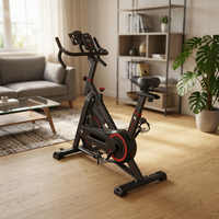 Vélos de spinning stationnaires intelligents professionnels, portables, réglables, magnétiques, en acier, pour l'intérieur, fabriqués en Chine