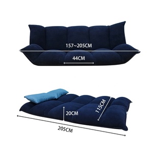 De alta calidad de la habitación japonés de tres asientos de tela plegable Tatami perezoso sofá <span class=keywords><strong>cama</strong></span> - Product Image 5
