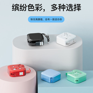 สายเคเบิลข้อมูล 3in1 แบบยืดหดได้ 1.2 ม. พร้อมพอร์ต Type C Lightning Micro USB สำหรับชาร์จและถ่ายโอนข้อมูล - Product Image 3