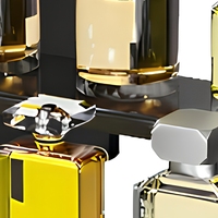 Présentoir à parfums personnalisé moderne à 4 niveaux en acrylique transparent, avec revêtement poudré lavable, étagères en plastique, organisateur de comptoir facile à utiliser