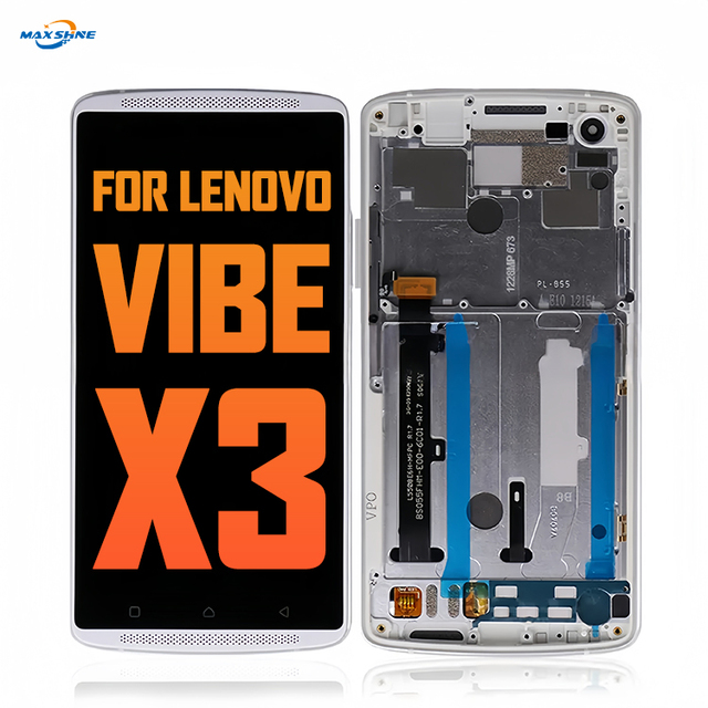 100% Testing Mobile Phone LCDs for Mobile Phone Lenovo Vibe X3 LCD Touch Screen Assembly Display