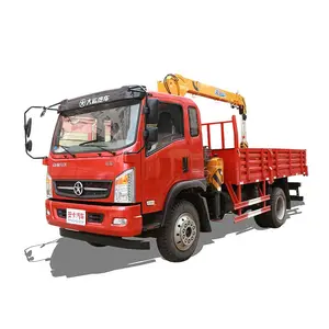 Chinese DAYUN Brand new or used mini 4x2 6 Wheels All Terrain 6 ton 8 ton truck mounted crane for sale