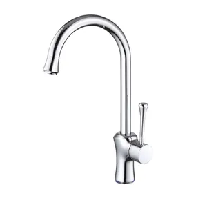 Latest Design Unique Handle Kitchen Plating Copper Ceramic Kitchen Water Kitchen Faucet Brass Cold & Hot Water Taps