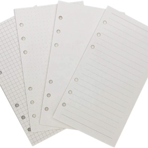 A5 Weekly Plan Refill Paper for 8.5 inch A5 6-Holes Round Ring Binder Pack of 1