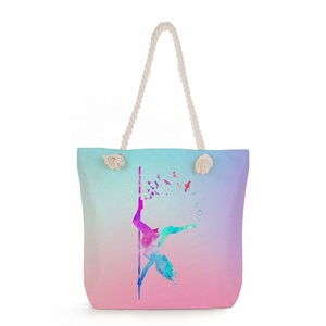 <span class=keywords><strong>Sac</strong></span> <span class=keywords><strong>à</strong></span> <span class=keywords><strong>main</strong></span> imprimé de style sportif de gymnastique pour femmes Offre Spéciale <span class=keywords><strong>sac</strong></span> fourre-tout de plage <span class=keywords><strong>à</strong></span> bandoulière réutilisable d'usine fermeture <span class=keywords><strong>à</strong></span> glissière pour les étudiants Shopping - Product Image 5