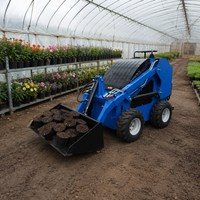 Minipala Compatta con Ruote per Lavori Agricoli, Paesaggistici, Magazzini, Cantieri e Movimentazione Materiali
