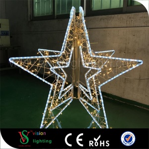 Decorazione 3D Grande per Esterni, Centri Commerciali, Ramadan e Natale, Motivo a Stella con Luci LED - Product Image 2