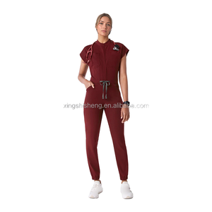 Fashion Unisex Medical Scrubs Jumpsuit Custom Logo Nursing One Piece Jogger Hospital <b>Doctor</b> Clinic Soft Fabric Scrub <b>Sets</b> - Product Image 1