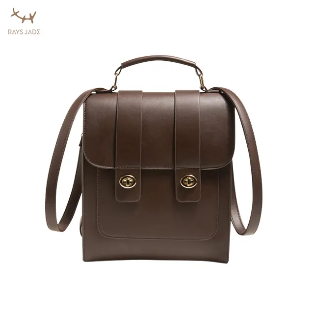 New designer high quality large capacity women laptop school vintage unisex backpack Satchel bag