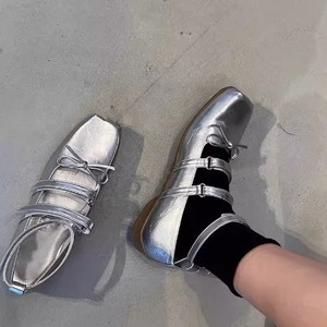 Zapatos Planos de Ballet de Cuero Genuino con Diseño de Lazo, Impermeables y de Alta Calidad para Mujer, Disponibles con Cierre de Velcro - Product Image 2