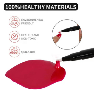 Stylo de vernis gel en une seule étape, séchage rapide, nail art créatif avec paillettes éblouissantes, effet œil de chat et finition ultra-brillante - Product Image 4