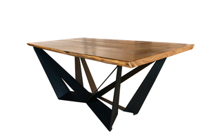 โต๊ะรับประทานอาหารขาโลหะรูปตัว W สไตล์โมเดิร์น - Product Image 6