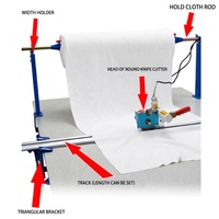 Support d'installation Coupe-bord d'extrémité de tissu électrique Vêtements Stores roulants en tissu Machine de découpe d'extrémité Coupe-bout de tissu