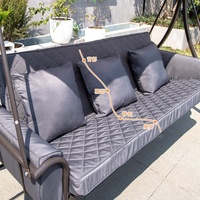 Chaise suspendue de jardin 3 places, lit suspendu, transat de jardin, chaises balançoires de patio – Offre spéciale