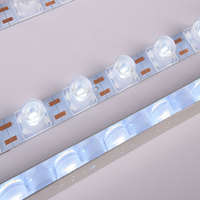 Bandes LED en aluminium étanches IP54 12V pour éclairage paysager, arrêts de bus, publicité latérale, 6500K, dimmables, émission bidirectionnelle